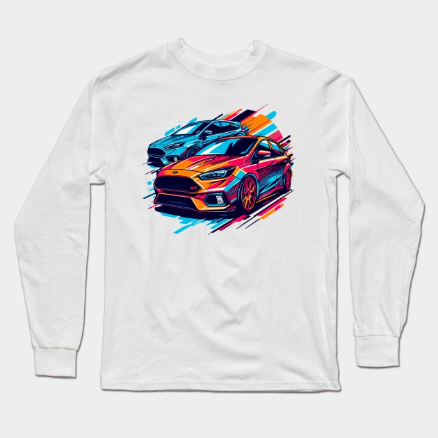 Ford Focus Long Sleeve T-Shirt by Vehicles-Art